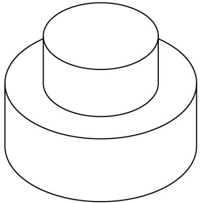 径の異なる円柱の説明図10