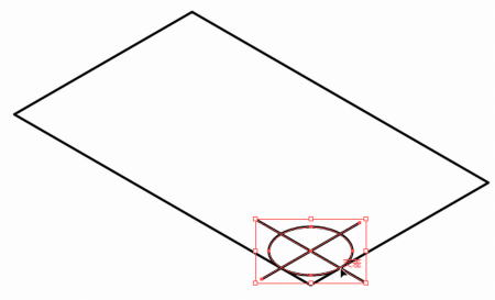 板の角の丸みを描く09
