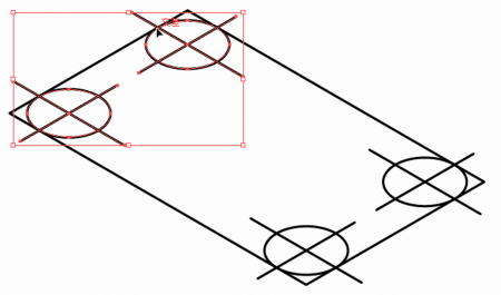 板の角の丸みを描く11