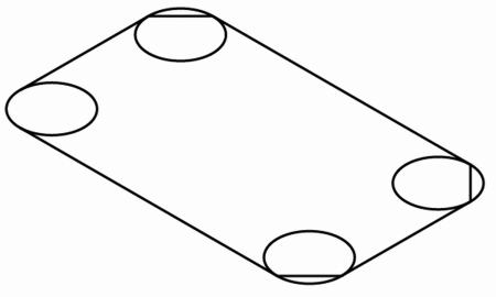 板の角の丸みを描く14