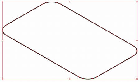 板の角の丸みを描く17