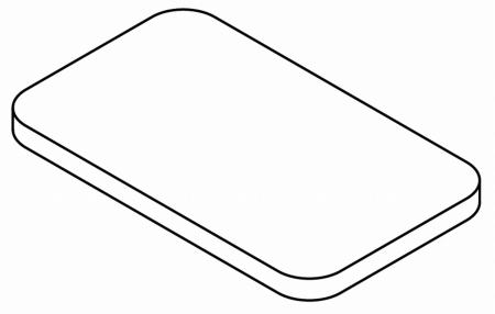 板の角の丸みを描く19