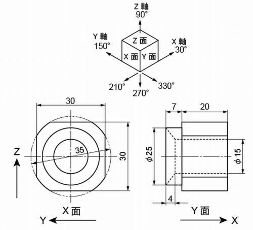 テクニカルイラストで角を丸みで削って成形する01