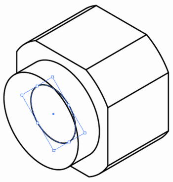角を丸みで削って成形する16