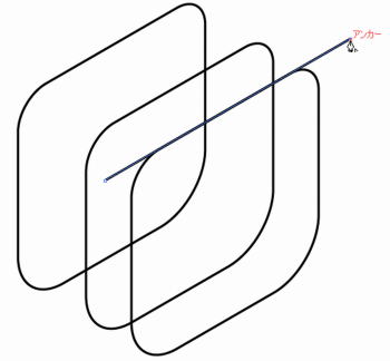 段差のある穴16