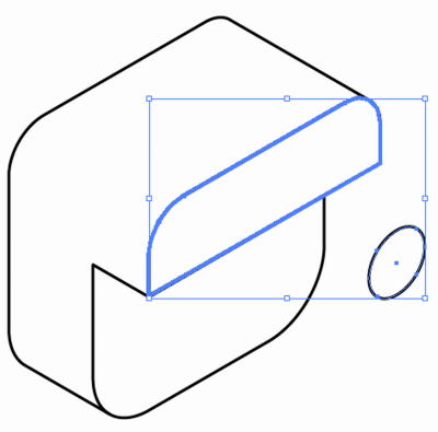 段差のある穴22