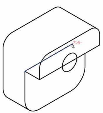 段差のある穴25