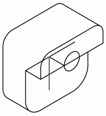 段差のある穴26