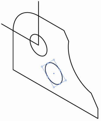 円柱の中心が空間にある形状10