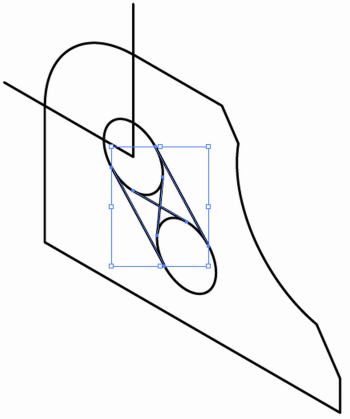 円柱の中心が空間にある形状11