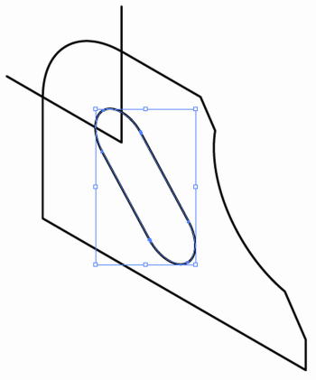 円柱の中心が空間にある形状12