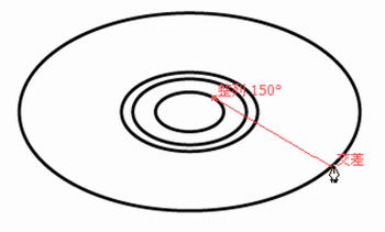 テクニカルイラストで円錐台に切りかき06