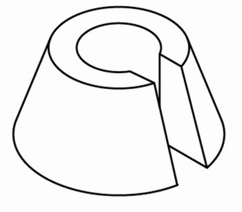 テクニカルイラストで円錐台に切りかき14