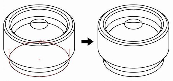 テクニカルイラストで面取り17