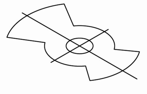 テクニカルイラストで扇形を描く09